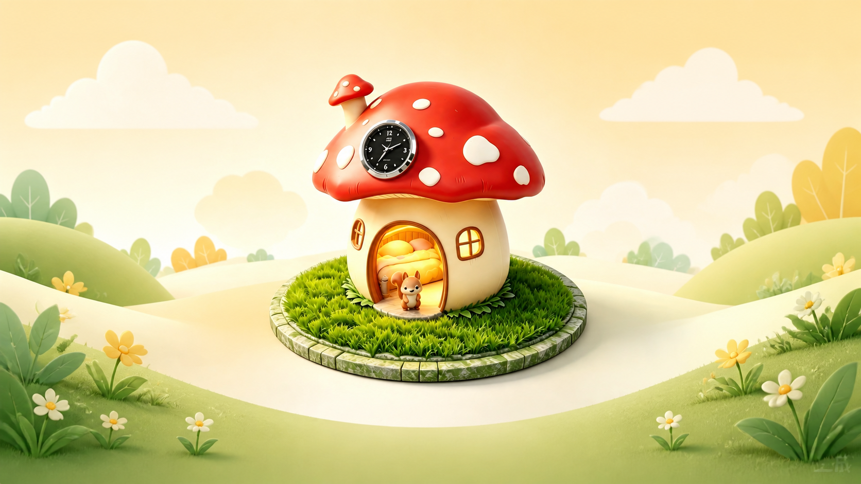 童话小屋钟表