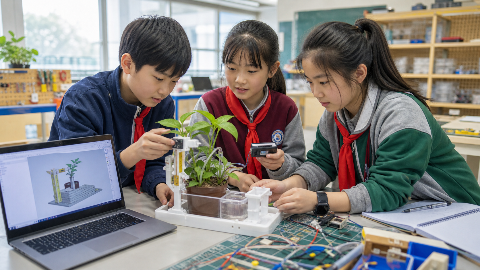 10–12 岁孩子进行 3D 创造学习
