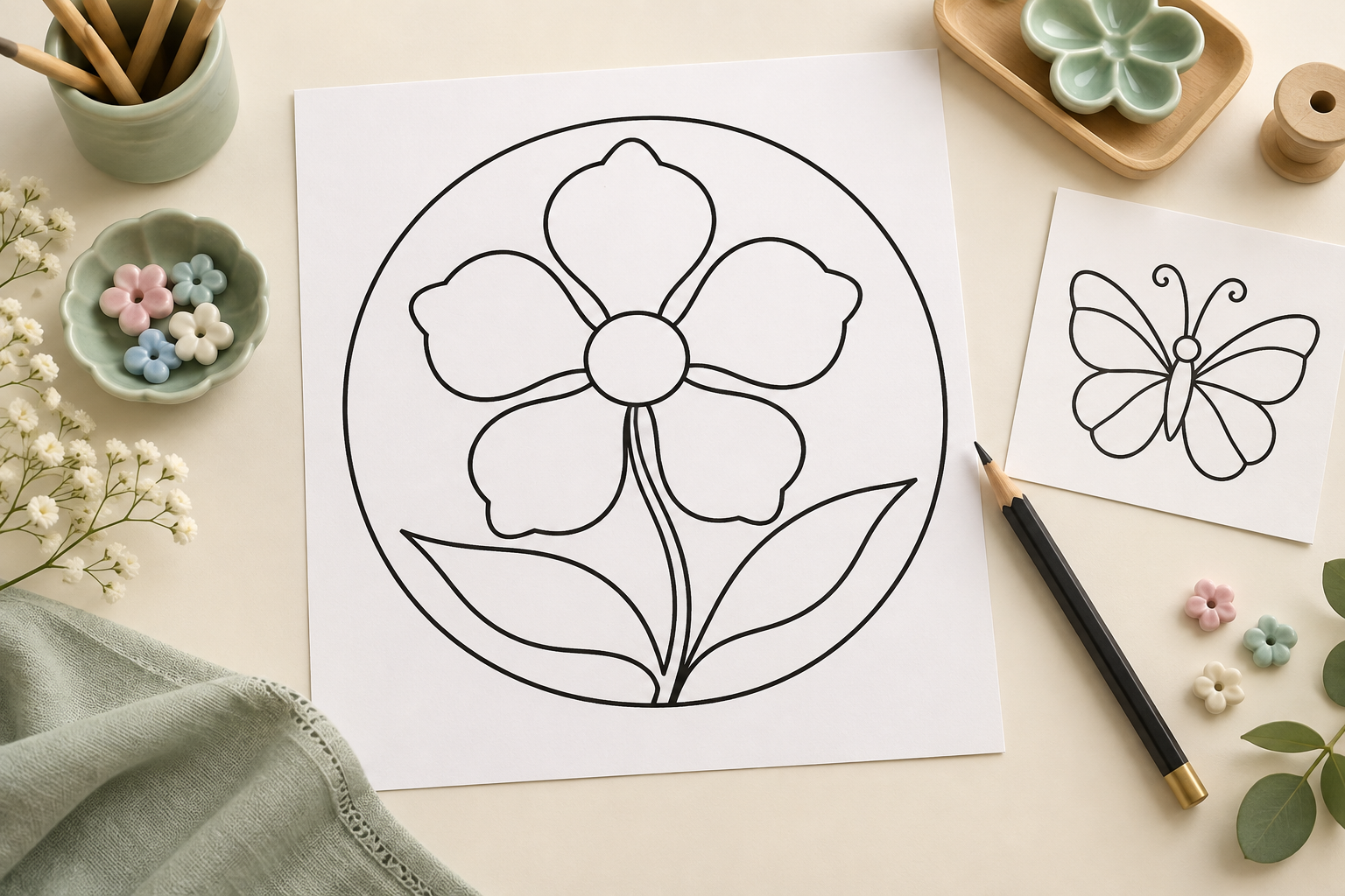小花、小动物、小画家,选轮廓清楚的图。