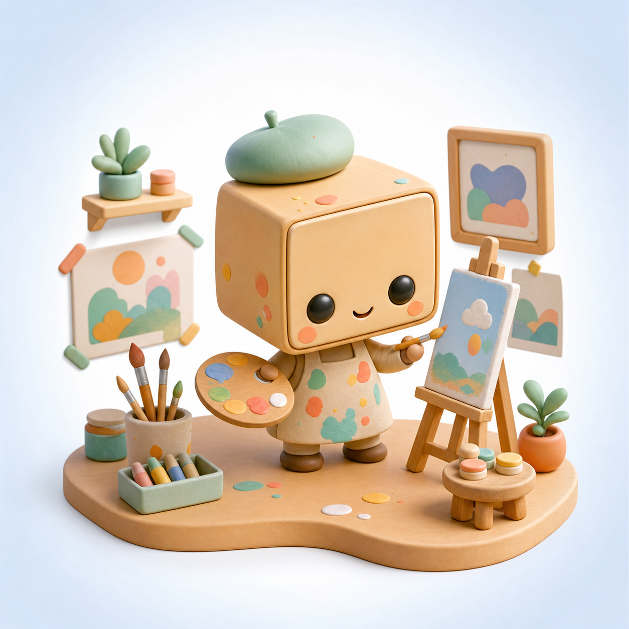 Box-head artist 1