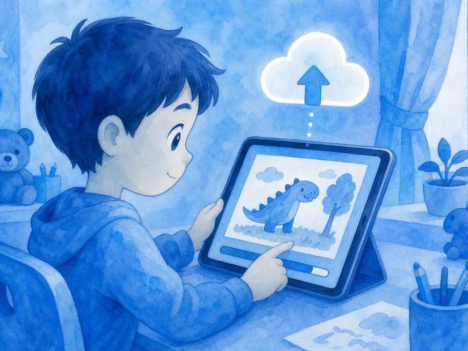 Upload their work
