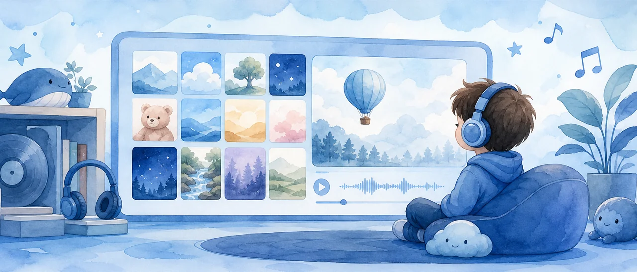 A soundtrack library built for kids