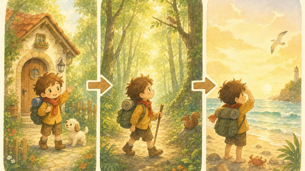 以画缀帧，情节缓缓展开