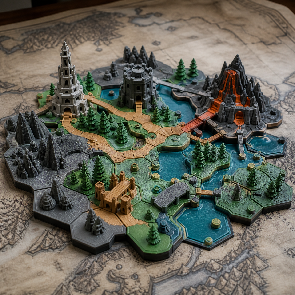 Board game map