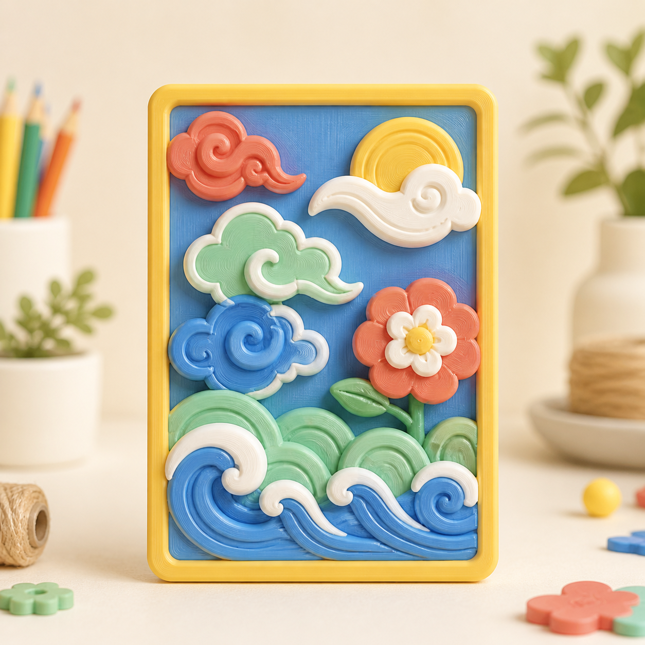 Relief painting
