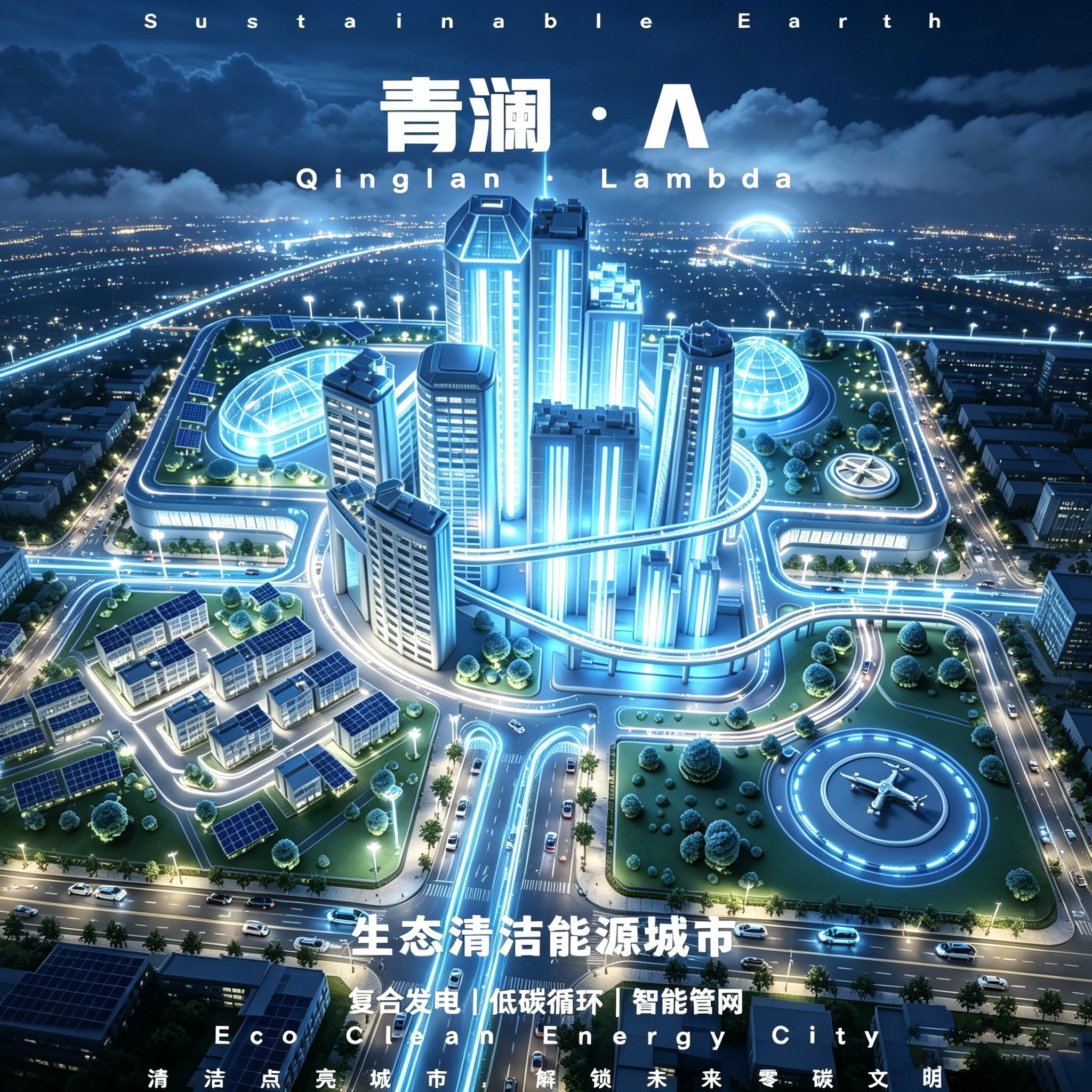 Ecological Clean Energy City