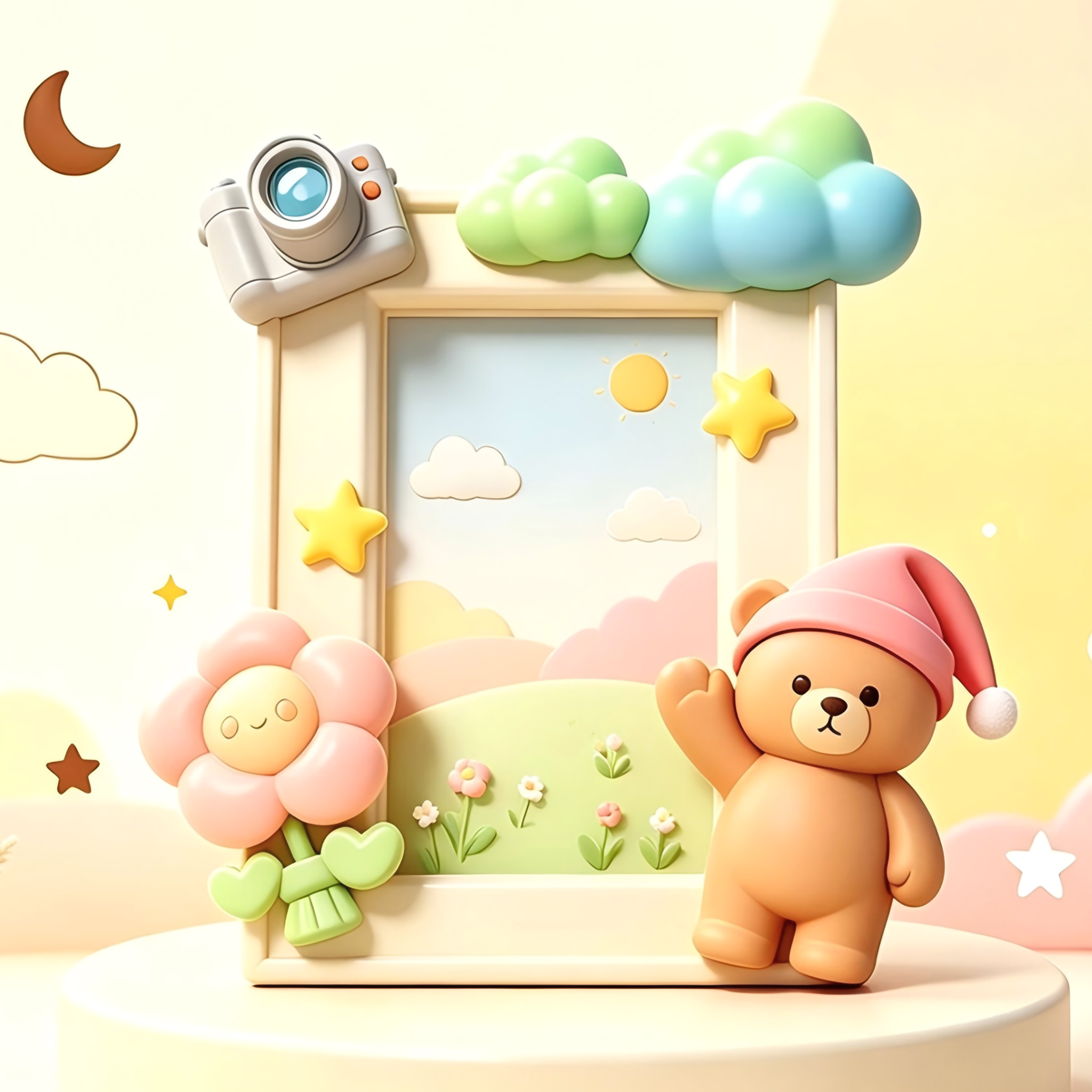 My 3D desktop photo frame