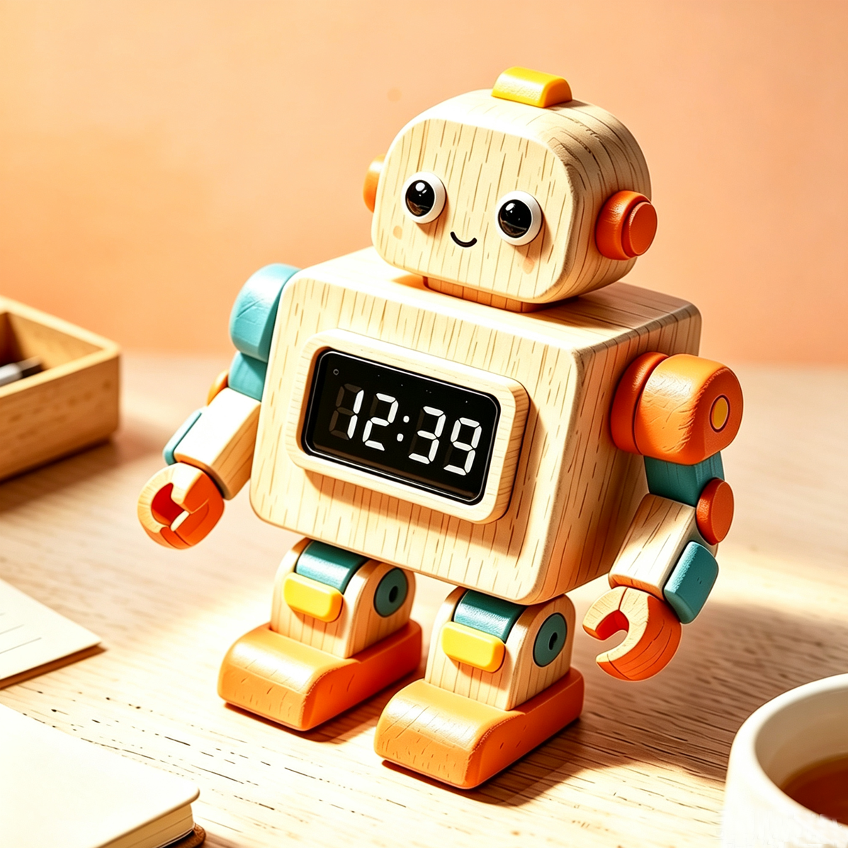 My electronic clock robot