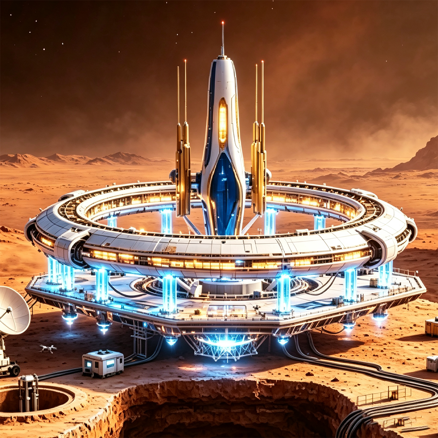 Red Sky Dawn: Mars Outpost Space Station