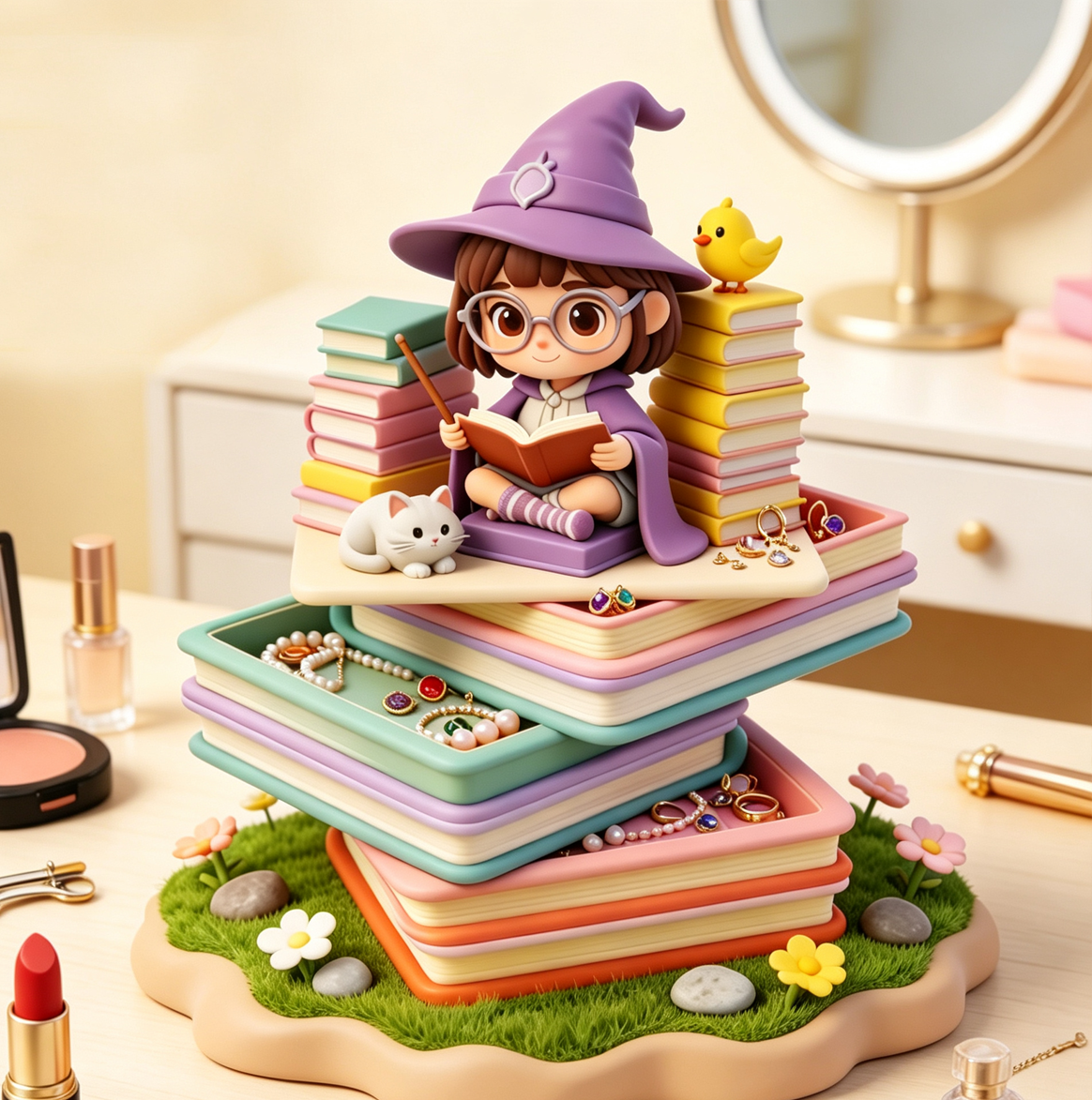 Magic Rotating Jewelry Box