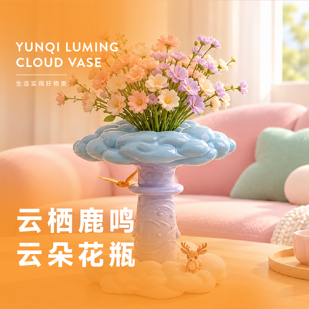 Yun Qi Lu Ming - Cloud Vase