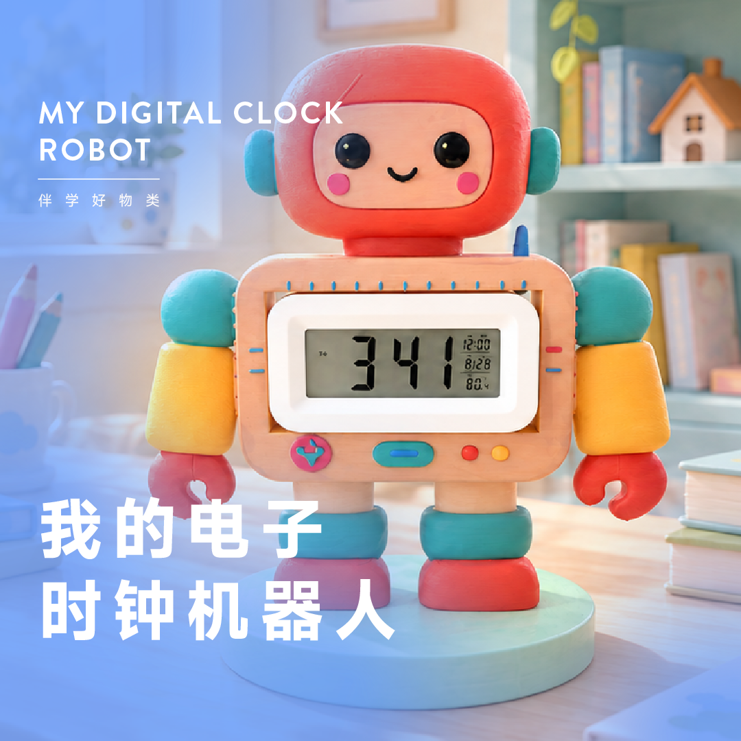 我的电子时钟机器人