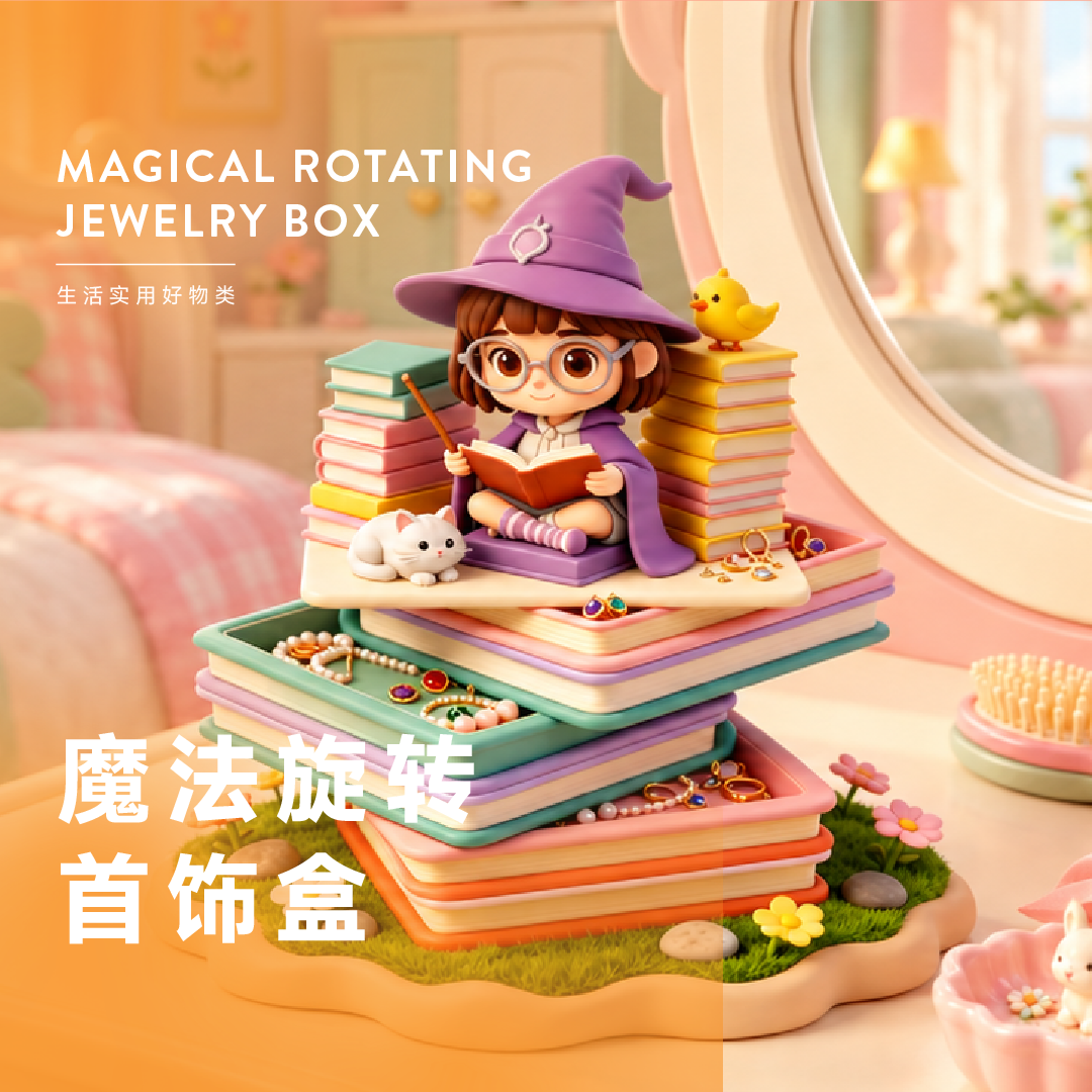 魔法旋转首饰盒